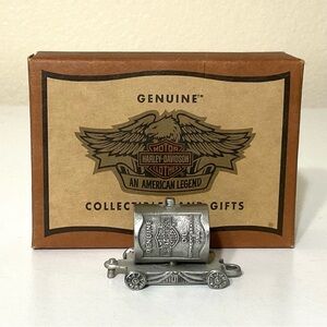 2002 Harley Davidson Mini Pewter Oil Can Box Car Train 97925-03V #1515/2500